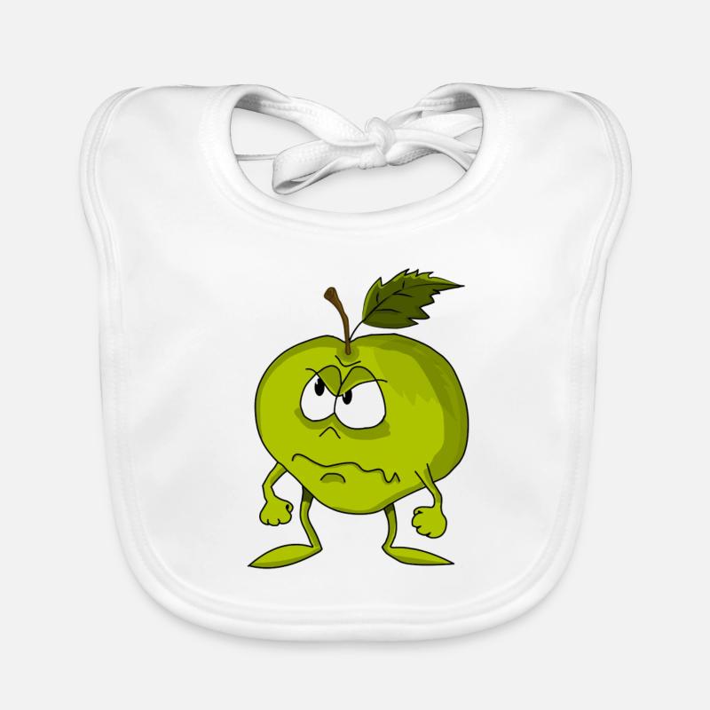 pomme verte Grim visage Bavoir bio Bébé
