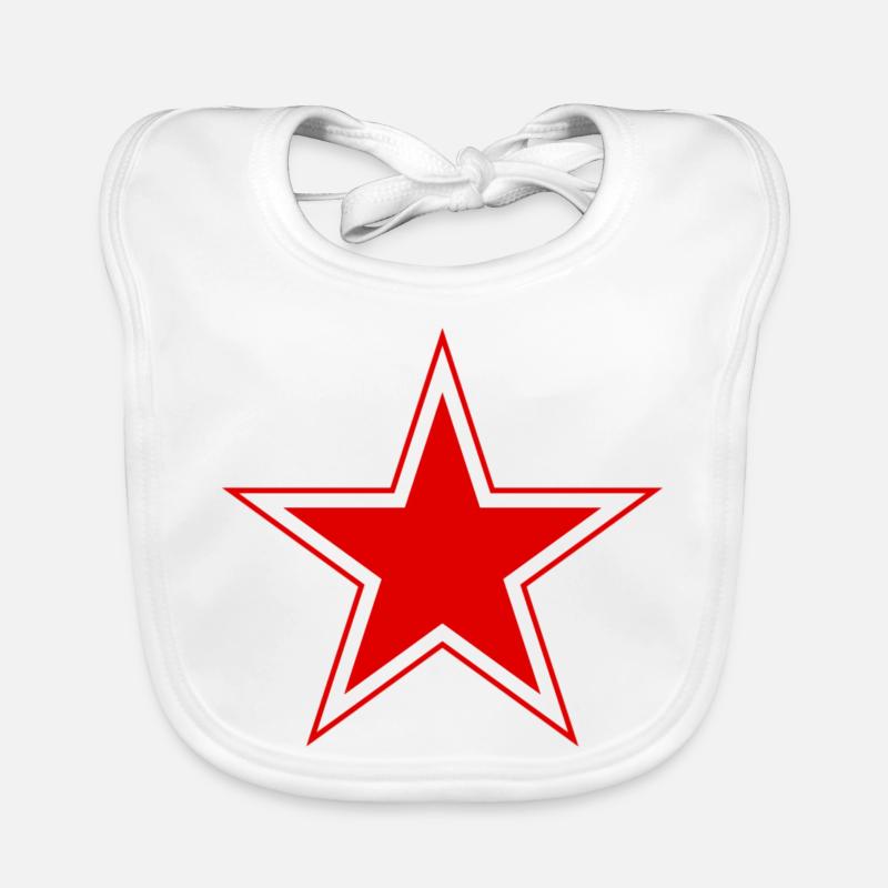 Stella Rossa Bavaglino ecologico per neonato