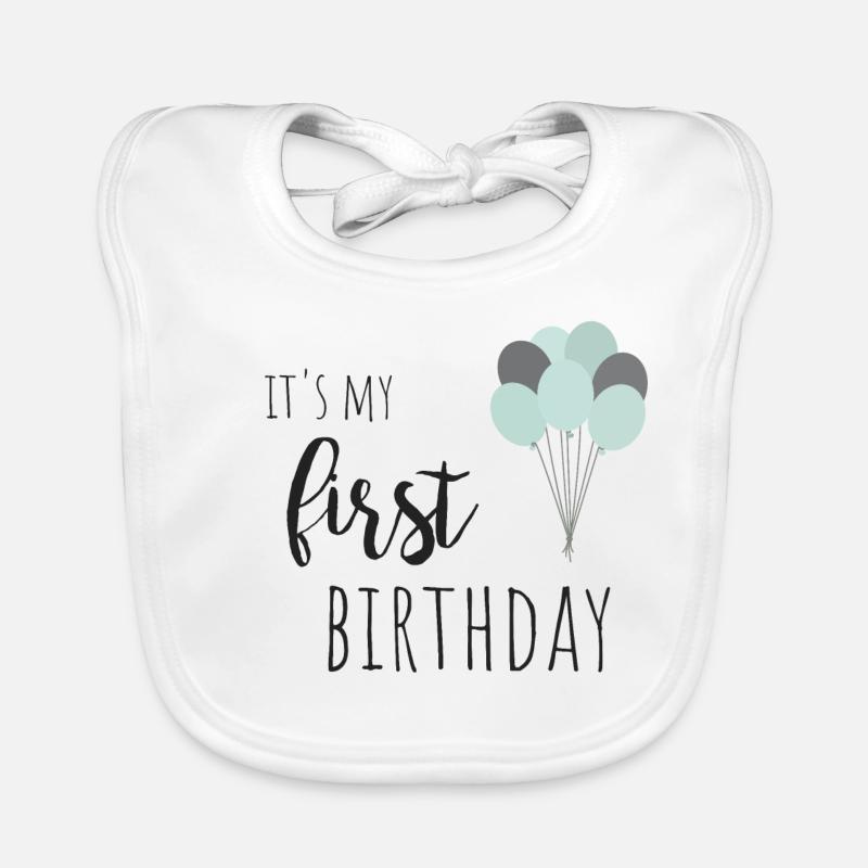 C’est mon premier anniversaire Bavoir bio Bébé