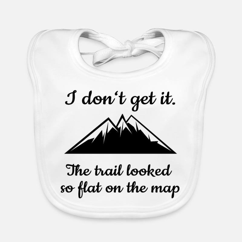 Wanderer Bergsteiger Geschenkidee Lustiger Spruch Baby Bio-Lätzchen