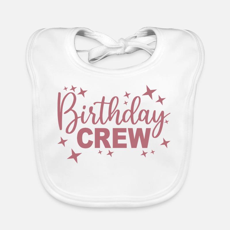 Birthday Crew Matching Gruppe Geburtstagsfeier Outfit Baby Bio-Lätzchen