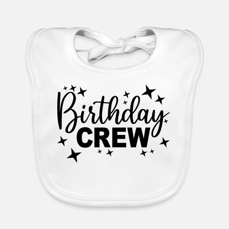 Birthday Crew Matching Gruppe Geburtstagsfeier Outfit Baby Bio-Lätzchen