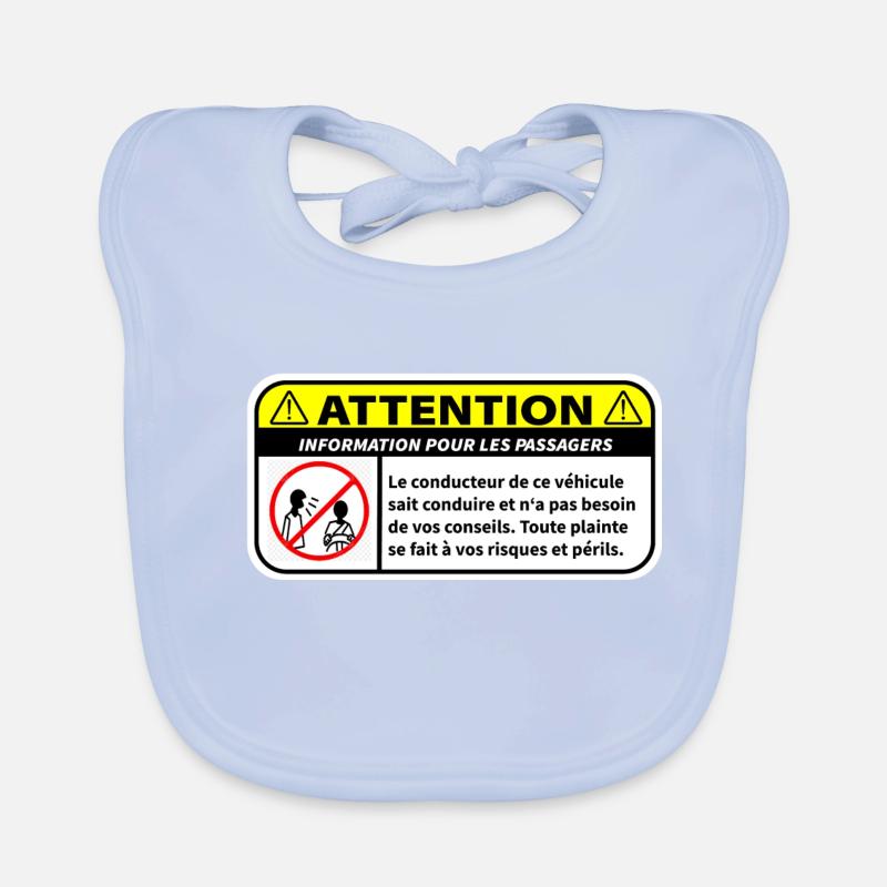 information pour les passagers Bavoir bio Bébé