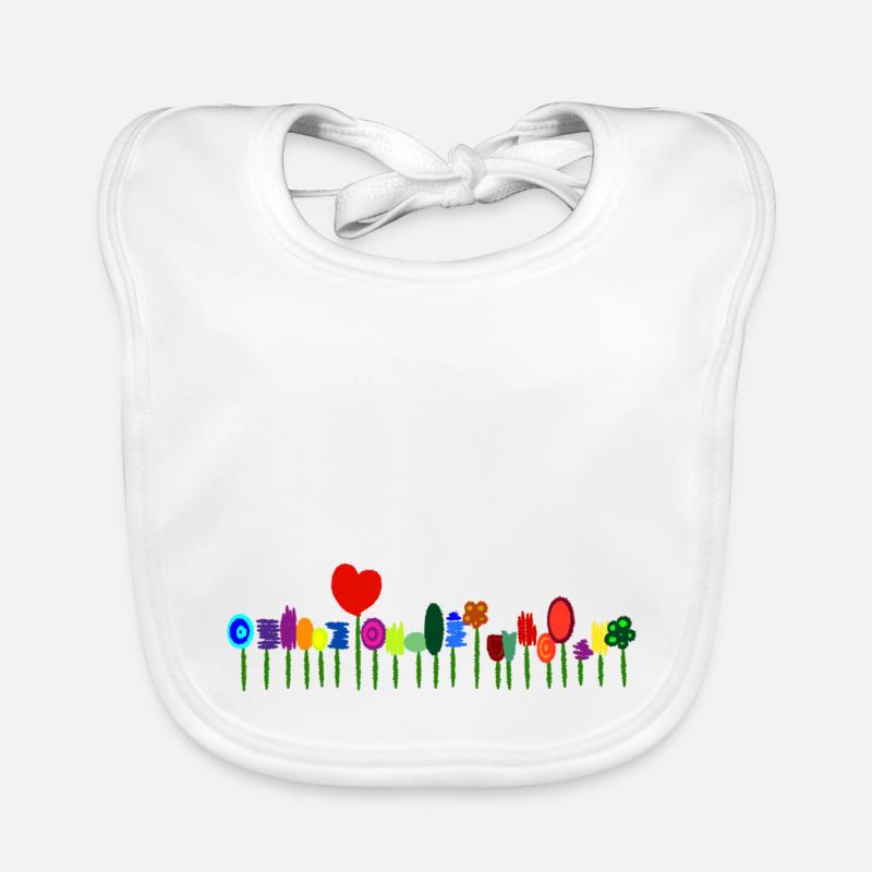 Blumenwiese Baby Bio-Lätzchen
