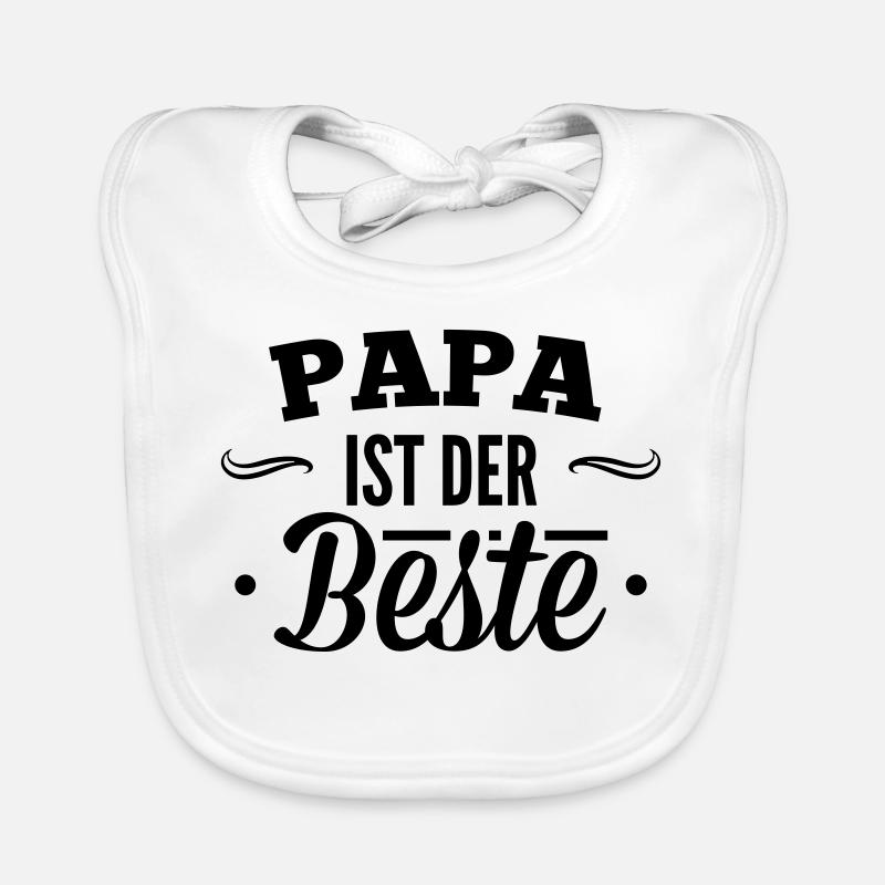 Papa ist der beste Baby Bio-Lätzchen