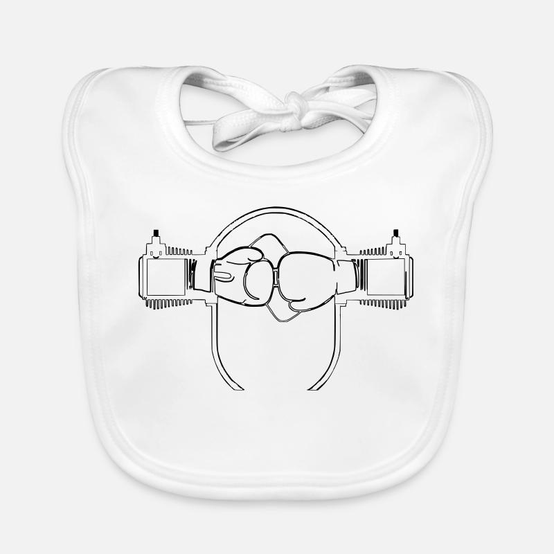 Motore boxer Bavaglino ecologico per neonato