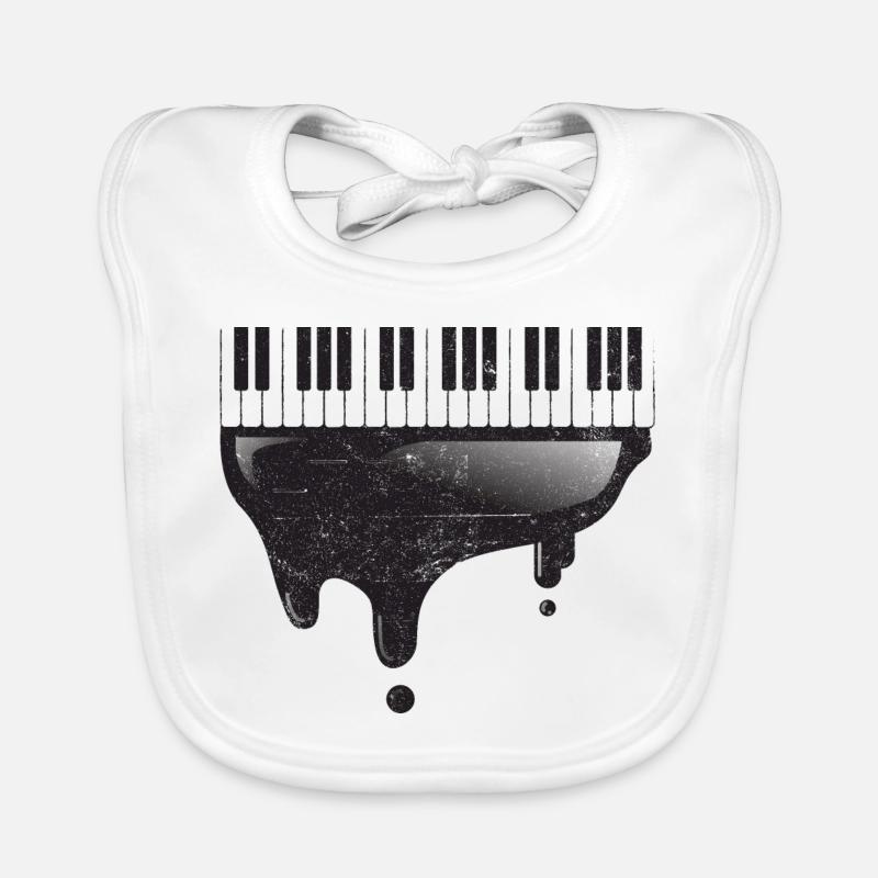 Piano vintage Bavoir bio Bébé