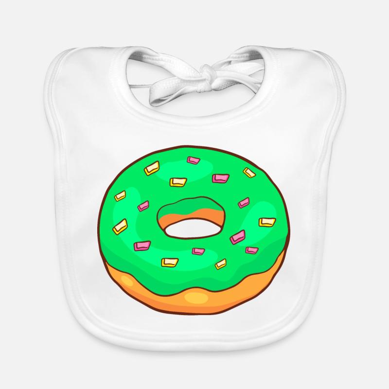 Donuts Confiserie Cookie Törtchen Kuchen Torten Baby Bio-Lätzchen