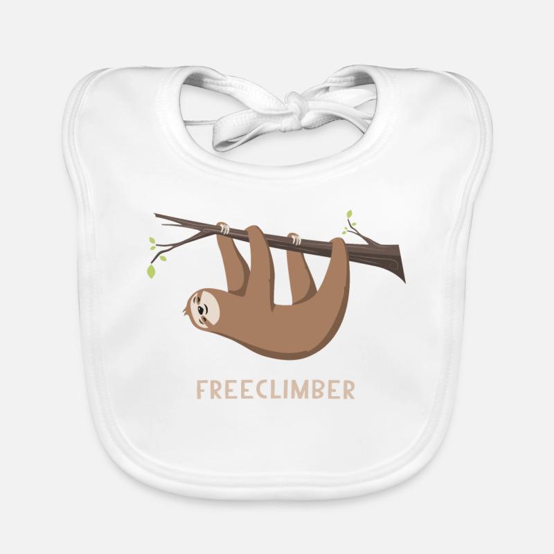 Sloth Sloth Fremclimber Organic Baby Bibs