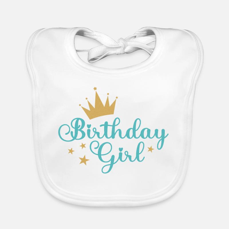 fille d’anniversaire Bavoir bio Bébé