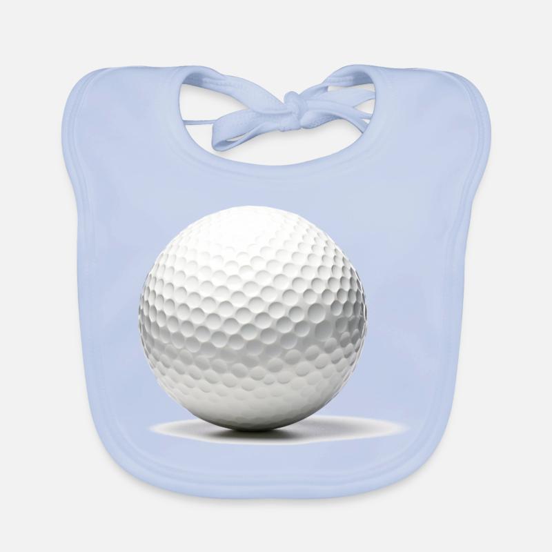 The golf ball. Organic Baby Bibs
