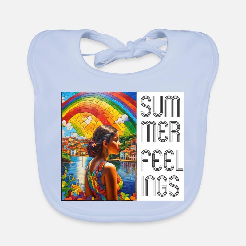 Summer Feeling: Regenbogen über einer brasilianisc Baby Bio-Lätzchen