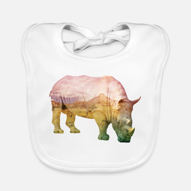 Nashorn Baby Bio-Lätzchen
