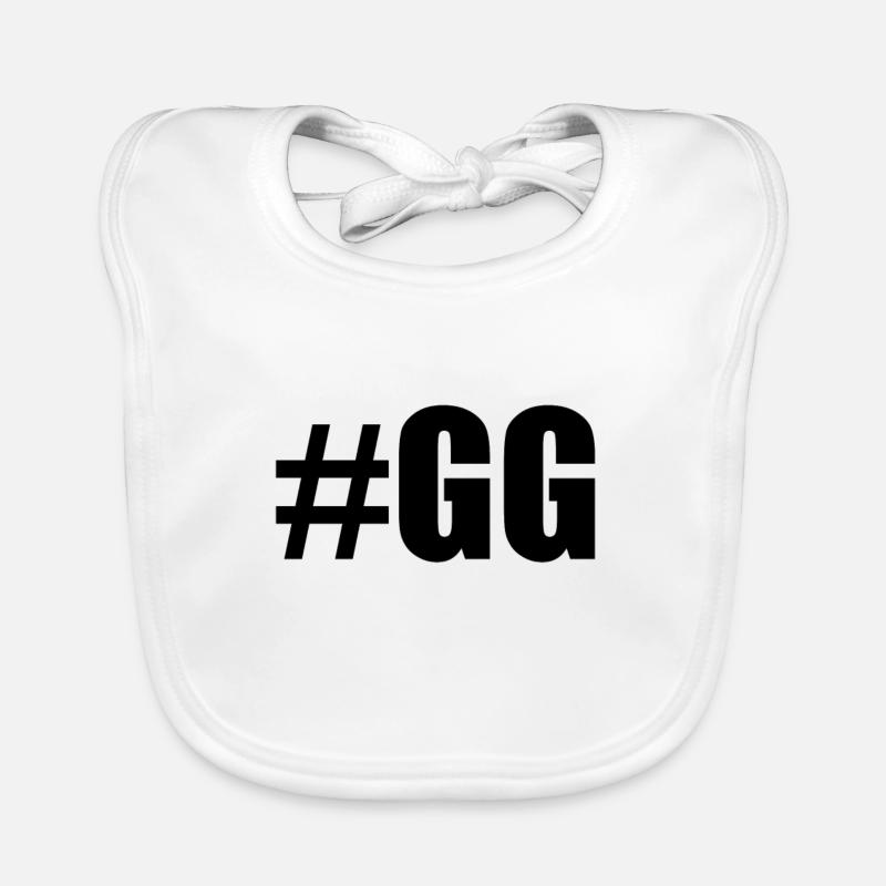 #gg - Bavoir bio Bébé - blanc