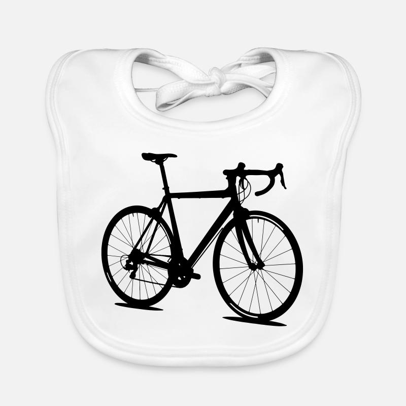 Rennrad Silhouette Baby Bio-Lätzchen