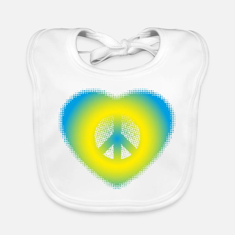 Peace (Hearts Edition) Organic Baby Bibs