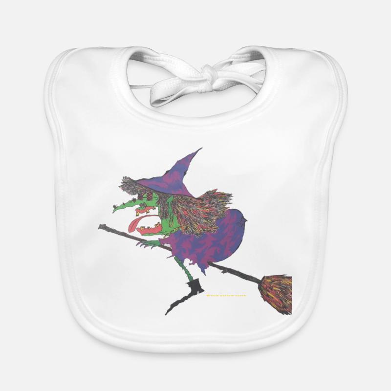 Witch yellow tooth Organic Baby Bibs