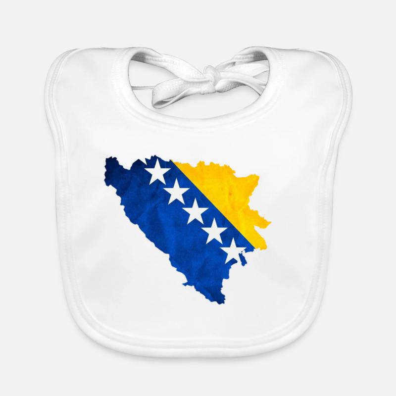 Drapeau bosniaque Bavoir bio Bébé
