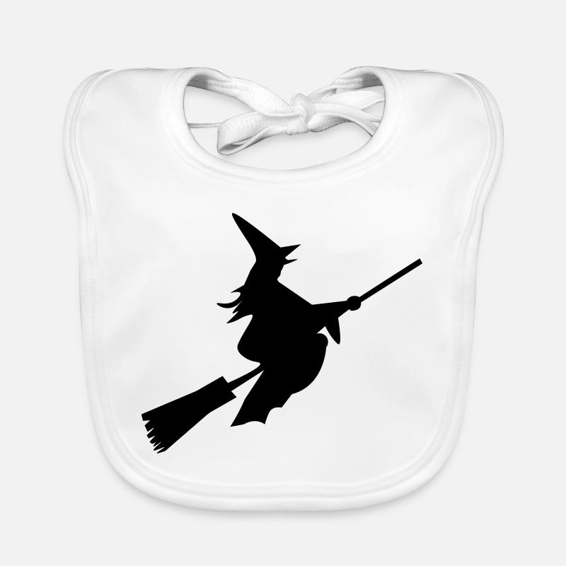 Conception de sorcières Noir pour Halloween Bavoir bio Bébé
