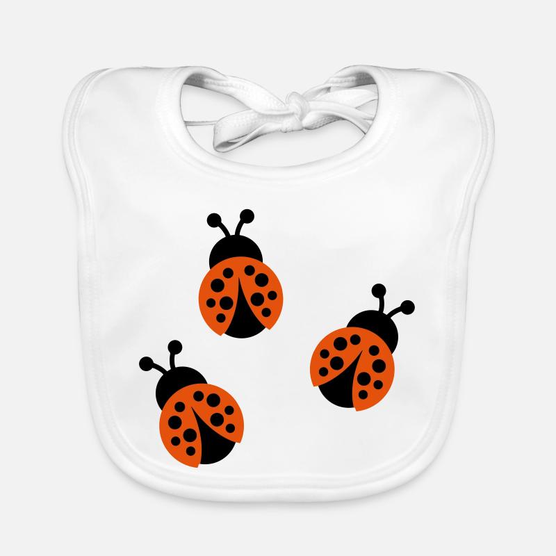 Ladybug Organic Baby Bibs