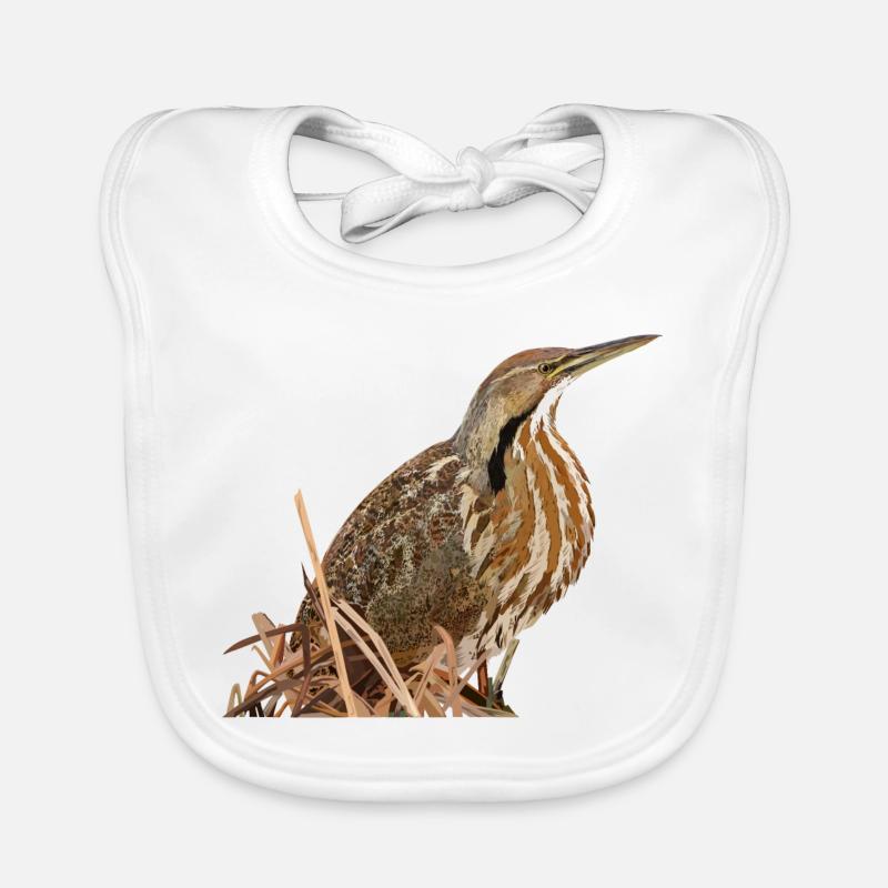 Lentiginous Bittern Organic Baby Bibs