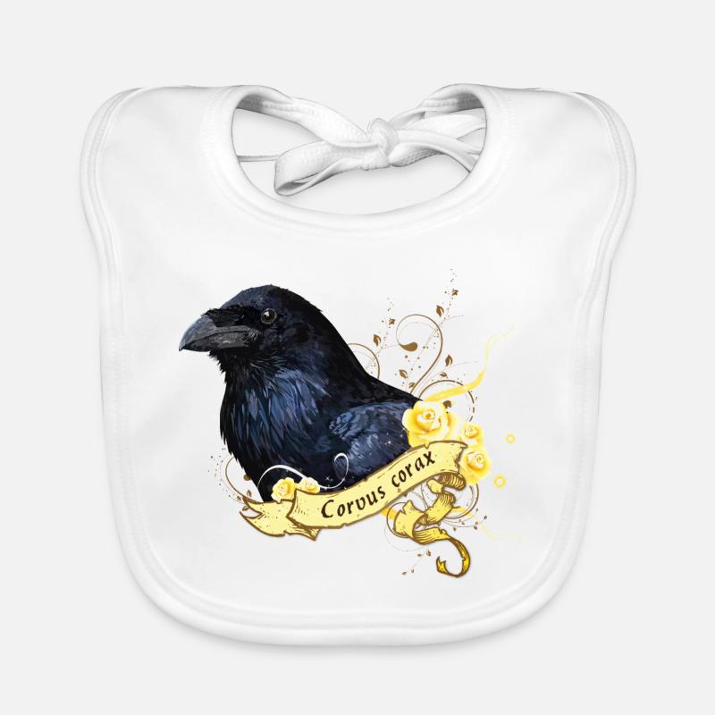 Corbeau Bavoir bio Bébé