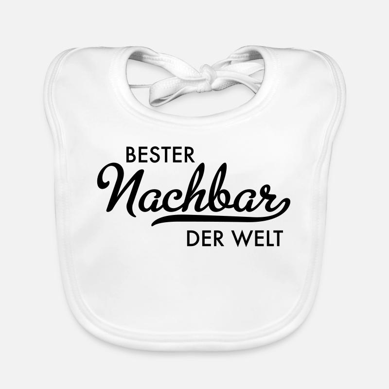 Bester Nachbar der Welt Baby Bio-Lätzchen