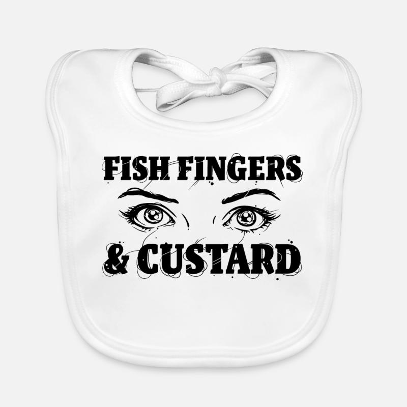 Fish Fingers Organic Baby Bibs