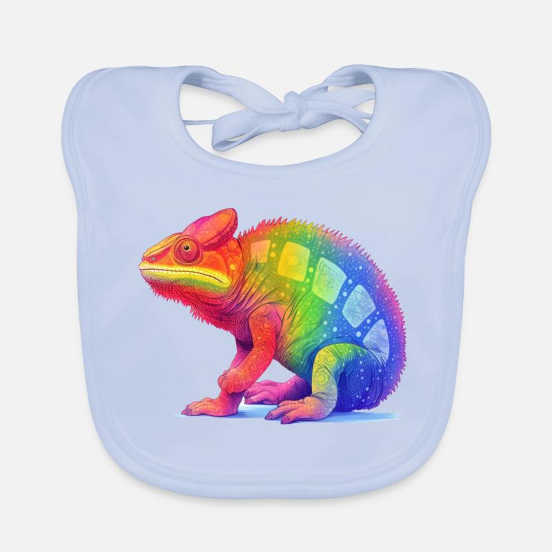 Pride chameleon Baby Bio-Lätzchen