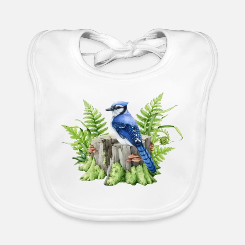 Blue jay Organic Baby Bibs