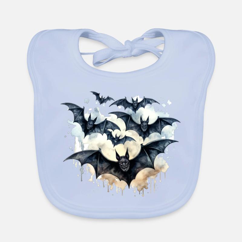 Fledermäuse Baby Bio-Lätzchen