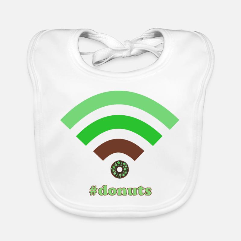 wifi donuts Baby Bio-Lätzchen