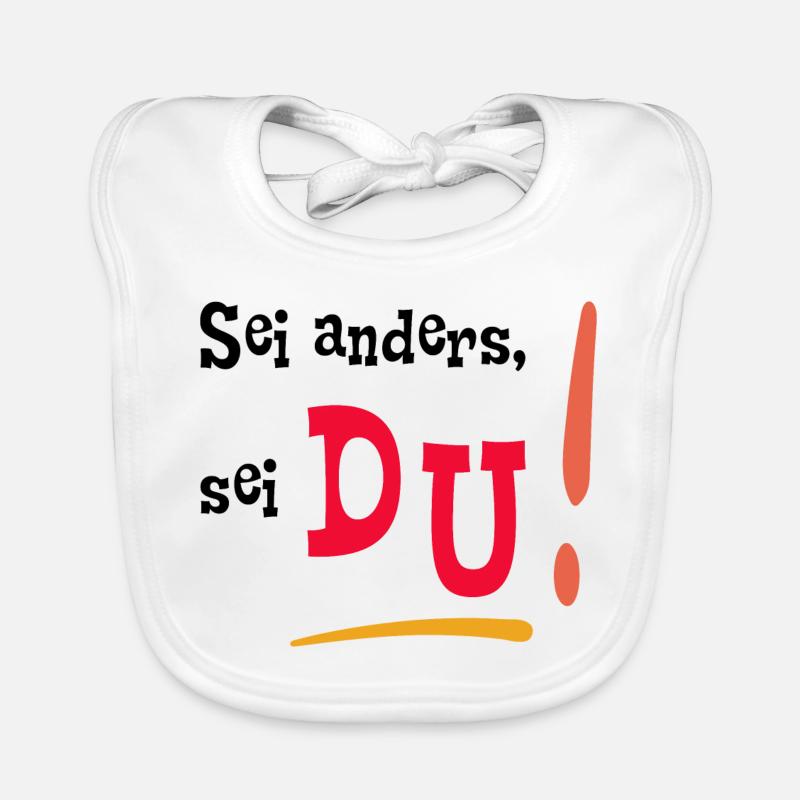 Sei anders, sei DU! - Mut machen - Selbstvertrauen Baby Bio-Lätzchen