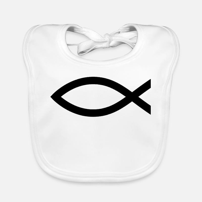 Poisson (christianisme) Bavoir bio Bébé