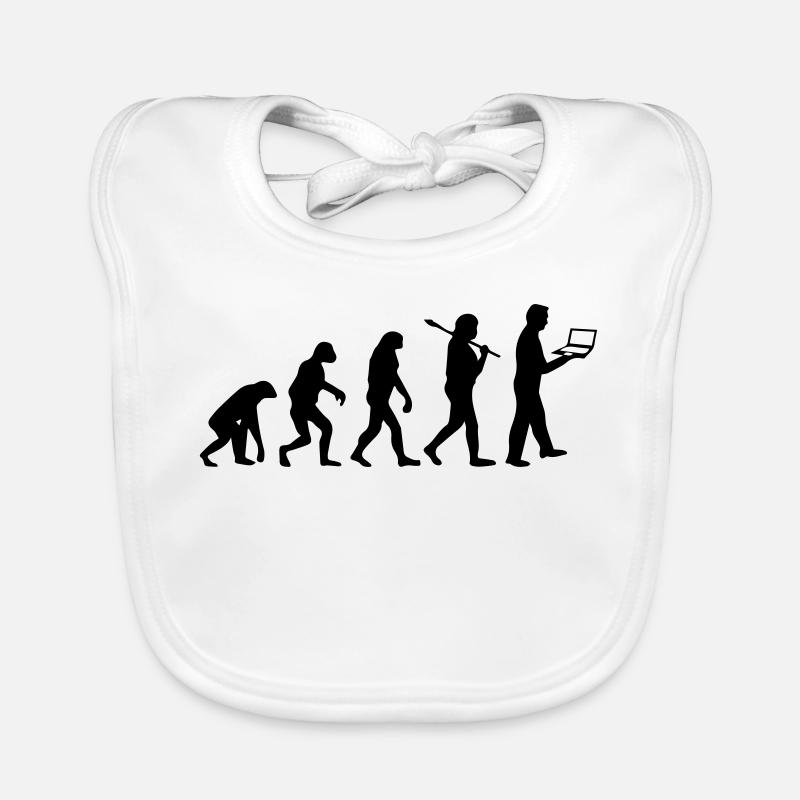 NERD EVOLUTION - Baby Bio-Lätzchen - Weiß
