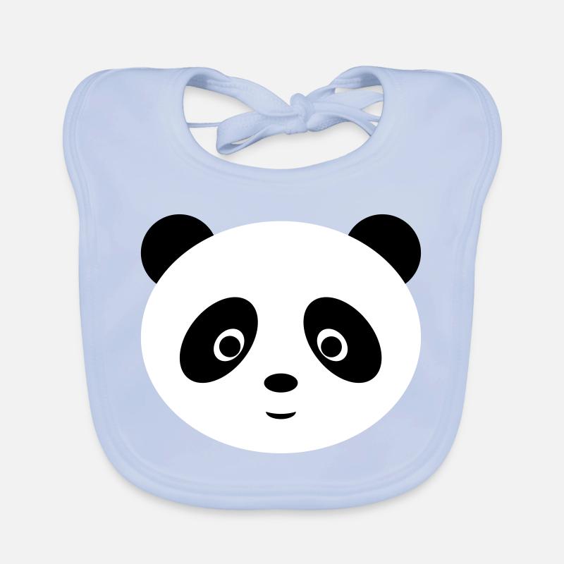 Panda doux Bavoir bio Bébé