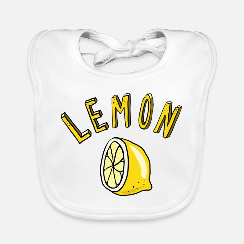 Citron - parce que l'acide te rend drôle! Bavoir bio Bébé