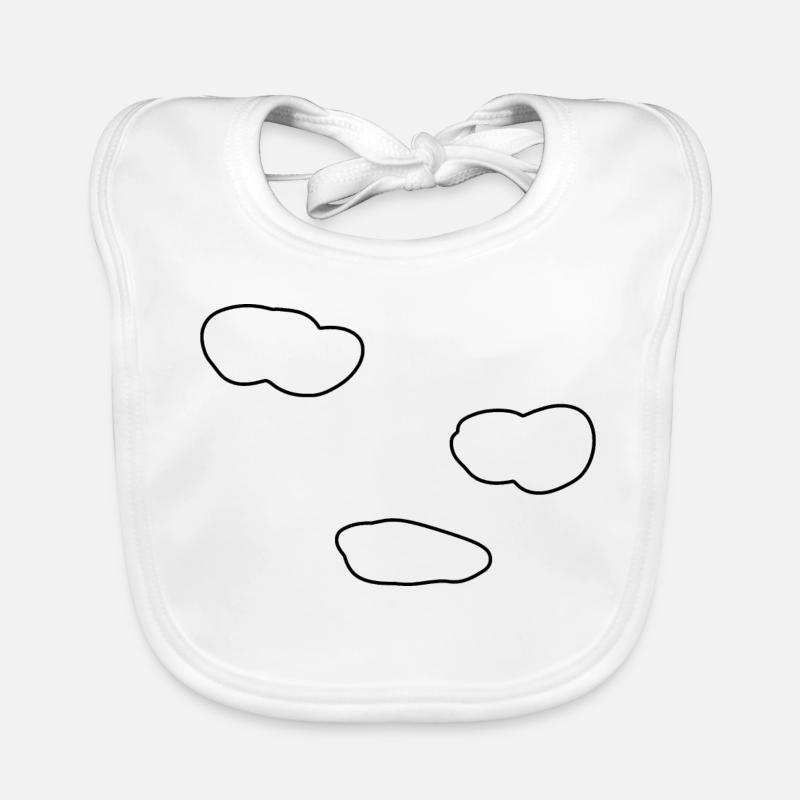 clouds sky Organic Baby Bibs