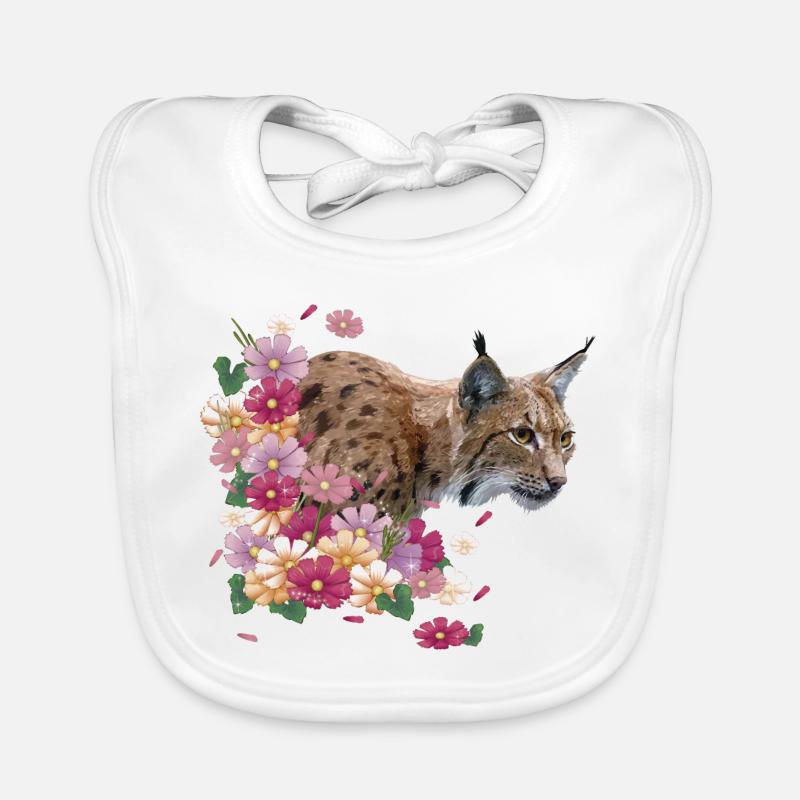 Luchs - Baby Bio-Lätzchen - Weiß