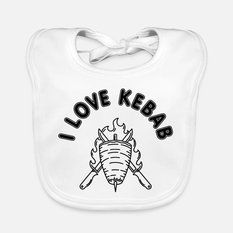 J’adore le Kebab Bavoir bio Bébé