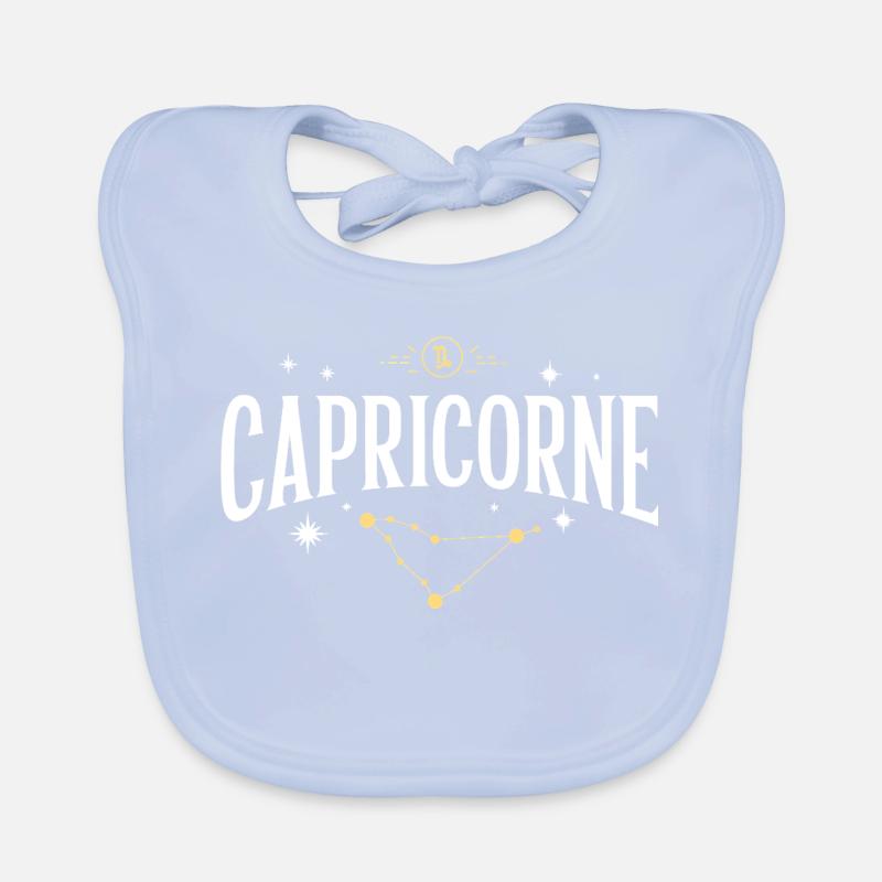 Signe astro capricorne Bavoir bio Bébé