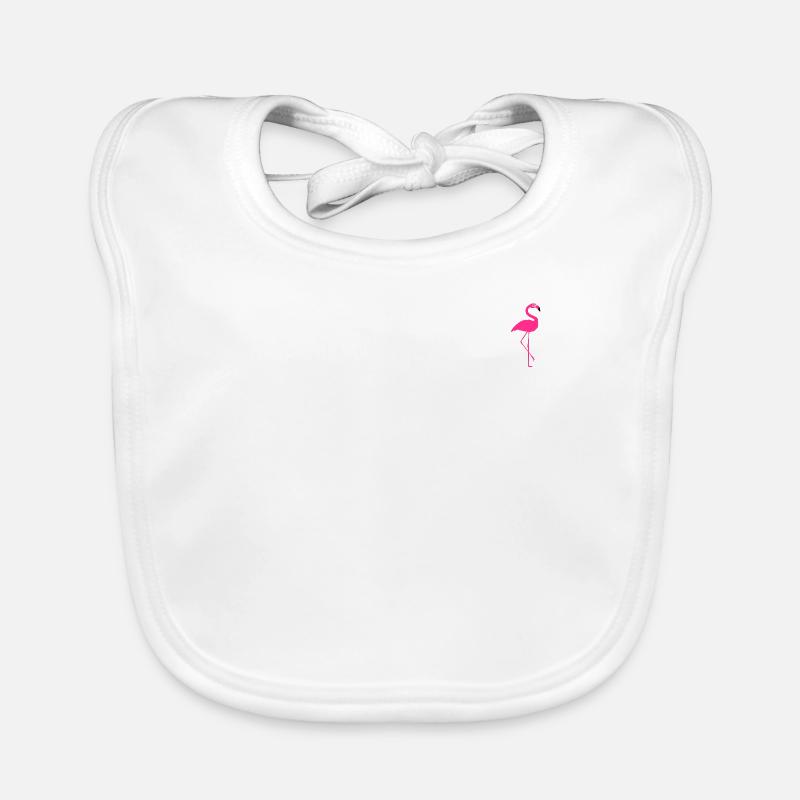 Flamingo (Logo klein) Baby Bio-Lätzchen