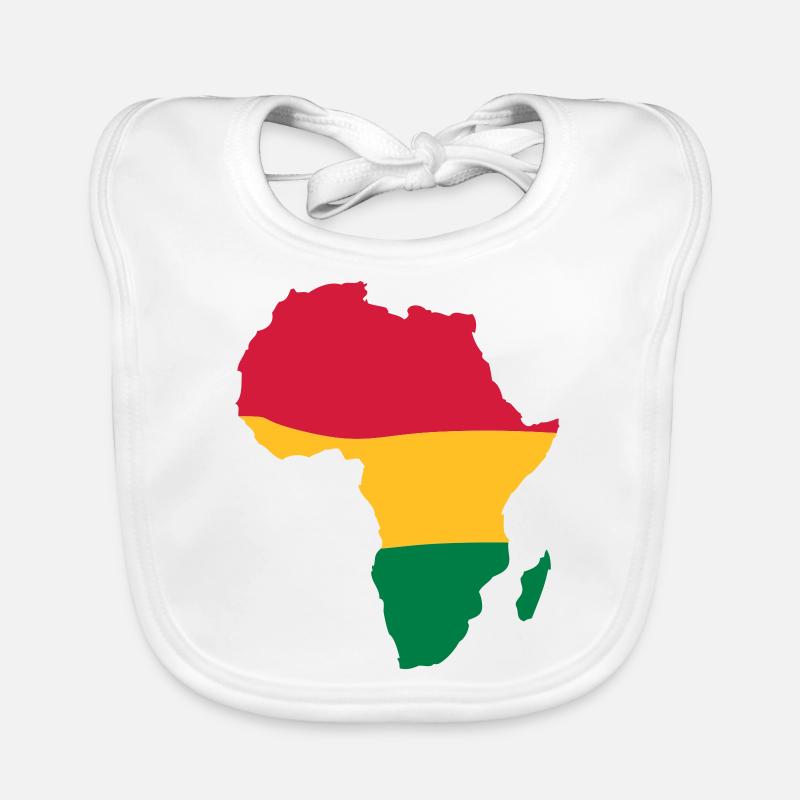 afrika - Baby Bio-Lätzchen - Weiß