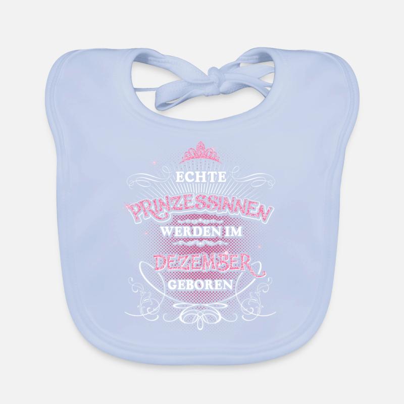 Prinzessin? Echte Prinzessinnen geboren: Dezember Baby Bio-Lätzchen