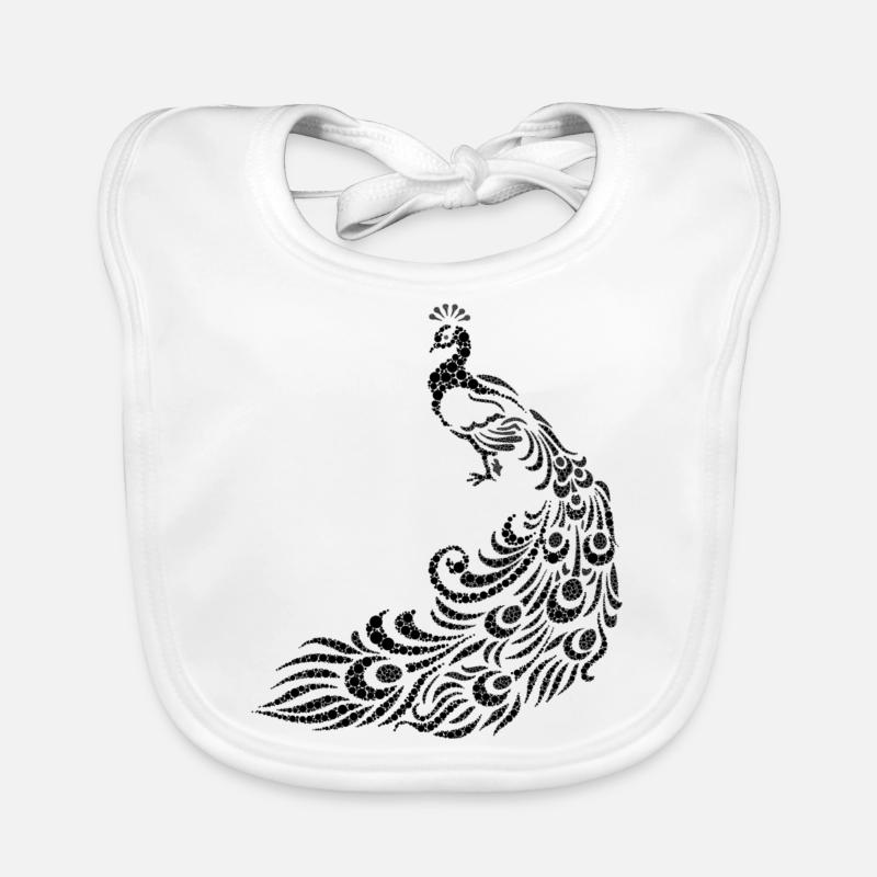 peacock Organic Baby Bibs