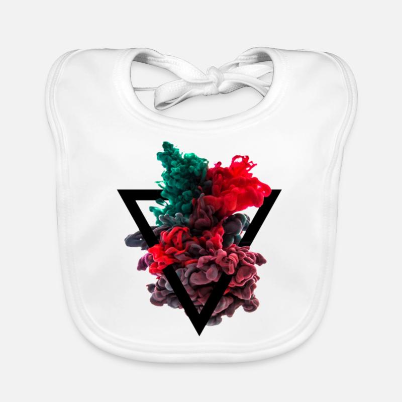 Couleur et eau Bavoir bio Bébé