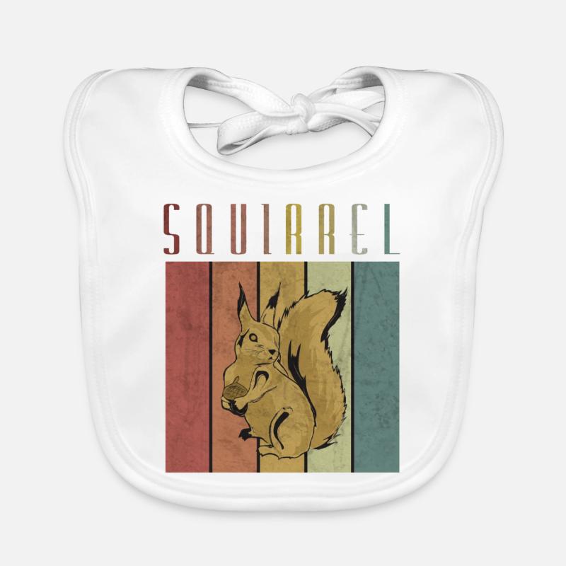 Eichhörnchen Baby Bio-Lätzchen