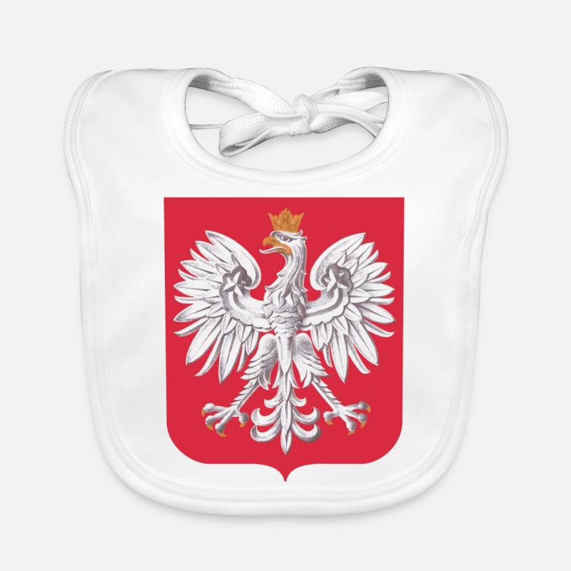 Polska - Bavoir bio Bébé - blanc