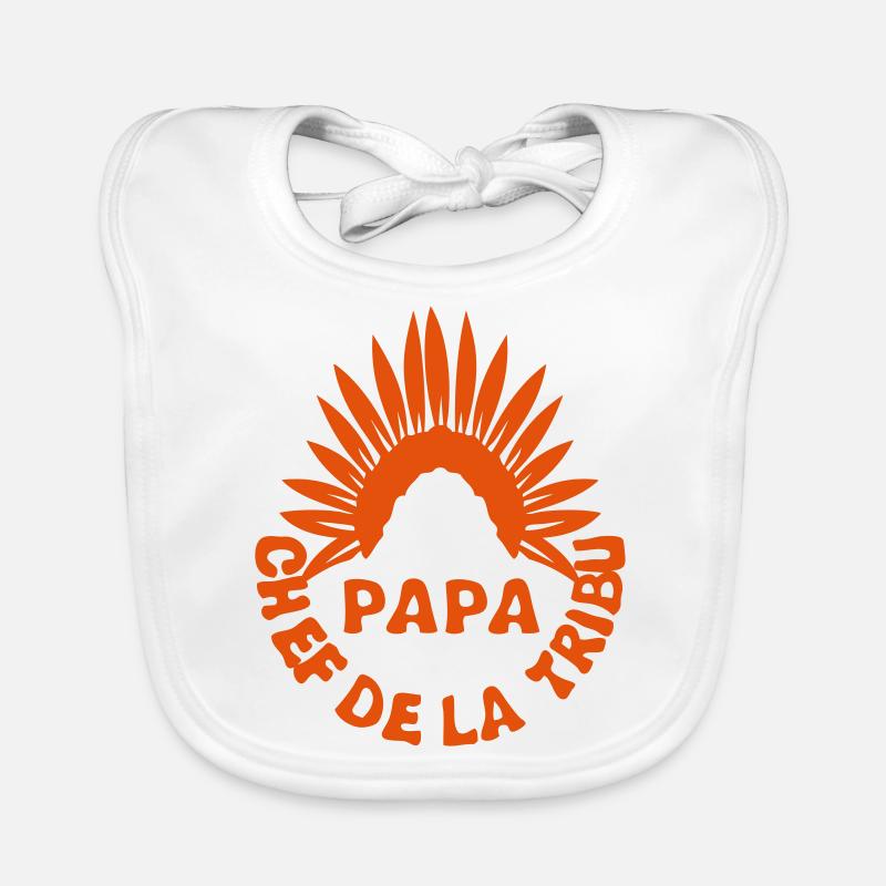 Dad Chefkopfschmuck Indianerstamm 0 Baby Bio-Lätzchen