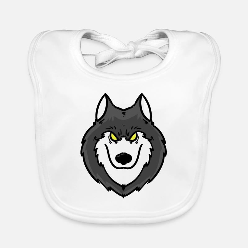 Wolf Predator Alpha Pack Prey Gift Idea Wild Organic Baby Bibs